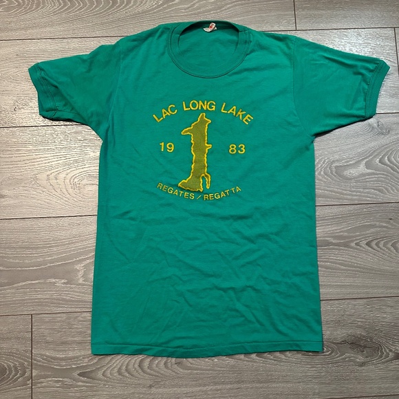 Vintage 1983 Long Lake Quebec Single Stitch Tee - Picture 1 of 3